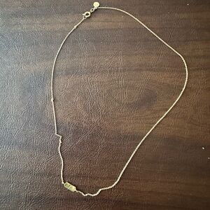 Elegant Gold Necklace letter d